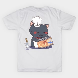 Cute Chibi Chef Cat T-Shirt